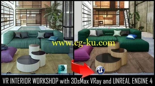 Unreal Engine 4 VR Interior Tour with 3DsMax VRay的图片1