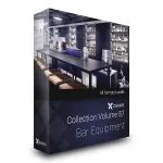 CGAxis Models Volume 87 Bar Equipment的图片1