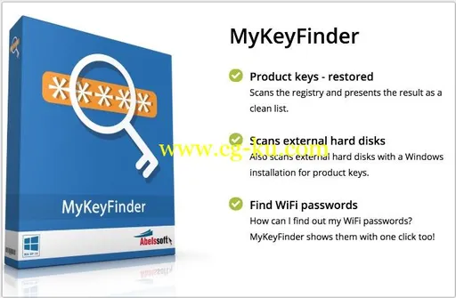 Abelssoft MyKeyFinder 2018 v7.0的图片1