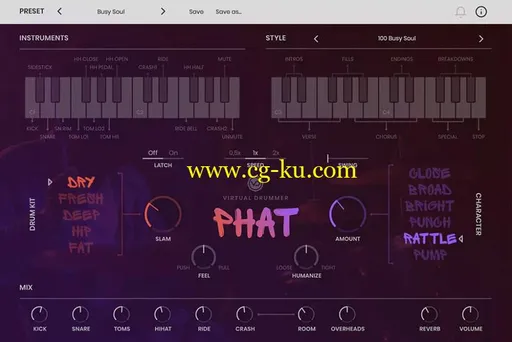 UJAM Virtual Drummer PHAT v1.0.0 WiN / OSX的图片1
