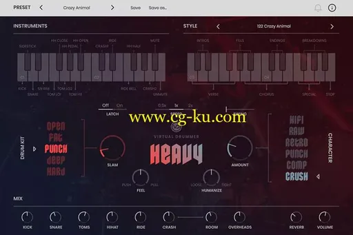 UJAM Virtual Drummer HEAVY v1.0.0 WiN / OSX的图片1