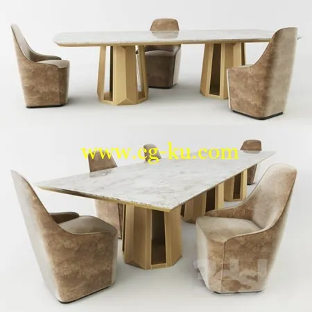 Casamilano KANDINSKY table and chairs CHARLOTTE的图片1