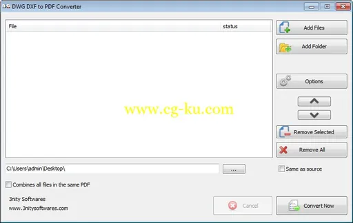 3nity DWG DXF to PDF Converter 1.1的图片1