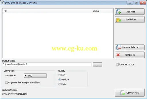 3nity DWG DXF to Images Converter 1.0的图片1