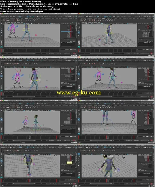 Animating a Walk Cycle in Maya的图片3