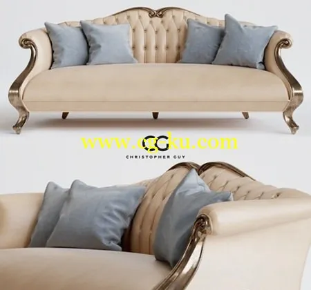 Hristopher Guy Grand CRU Sofa的图片1