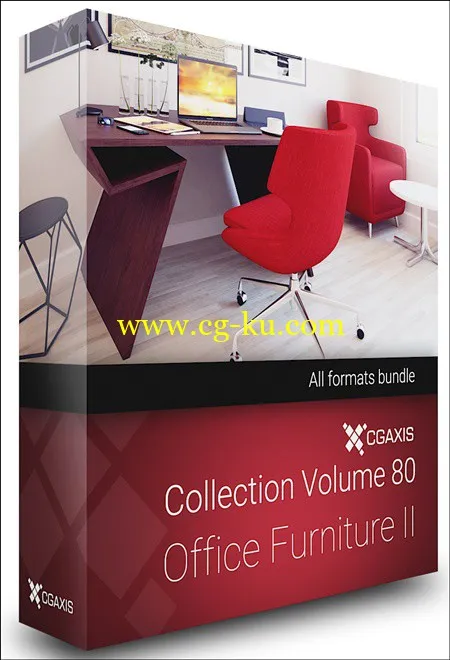 CGAXIS MODELS VOLUME 80 OFFICE FURNITURE II的图片1