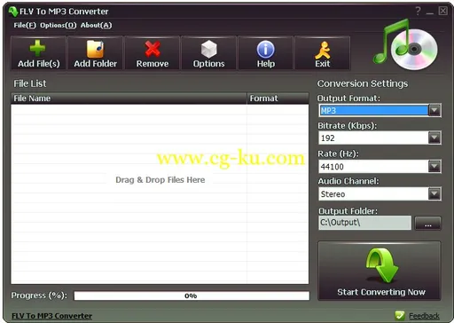 FLV To MP3 Converter 3.0.5 + Portable的图片1