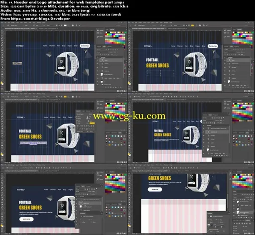 The complete website design course in Photoshop- 2 projects的图片3