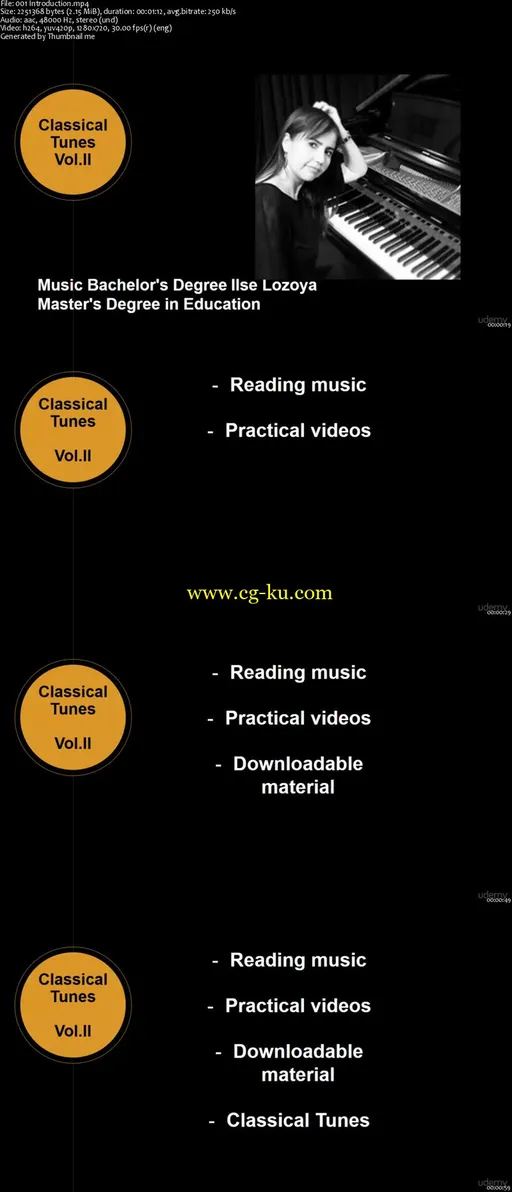Piano Playing: Reading and Playing Classical Tunes Vol.II的图片1
