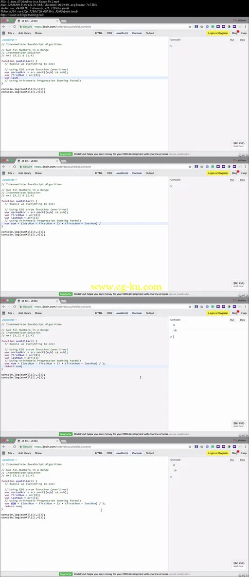 2019 JavaScript Algorithmic Scripting: Intermediate Level的图片1
