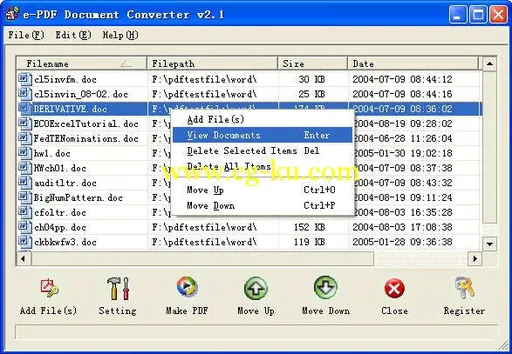 e-PDF Document Converter 2.1 Office文档转换软件的图片1