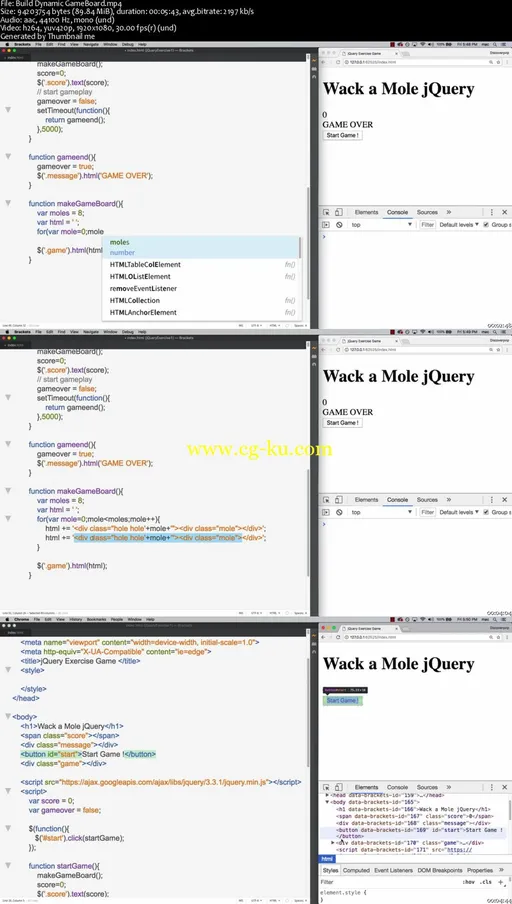 A JQuery Wack a Mole Exercise的图片2