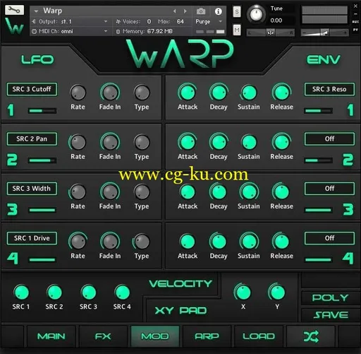 Ecliptiq Audio Warp KONTAKT的图片1 Ecliptiq Audio Warp KONTAKT的图片1