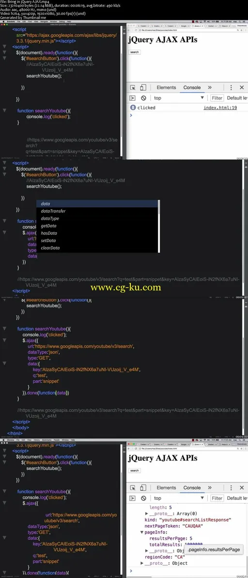 A JQuery API Exercise with YouTube Data for your Website的图片1