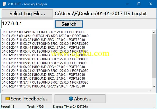 VovSoft VoV Log Analyzer 1.4的图片1