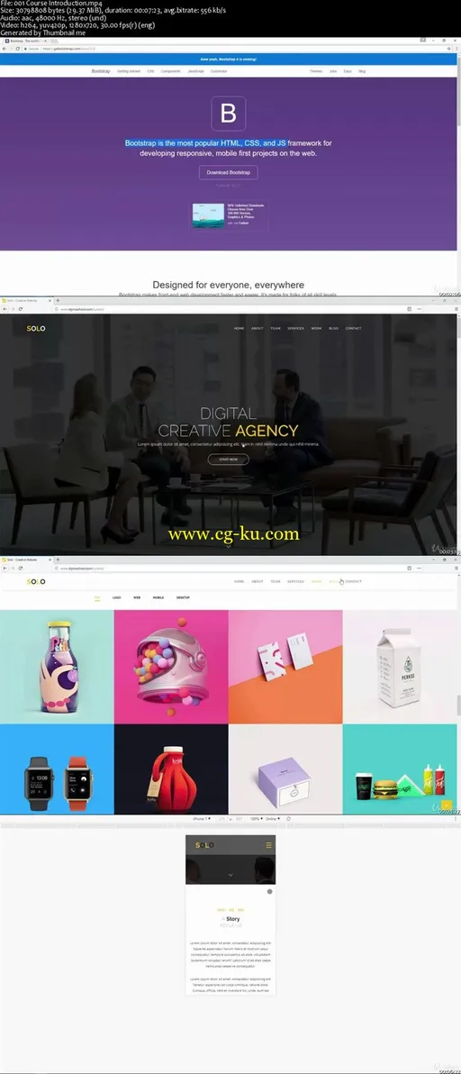 Build Creative Website Using HTML5, CSS3, jQuery & Bootstrap的图片2