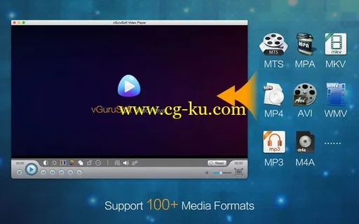 Video Player vGuru 1.5.8 macOS的图片1