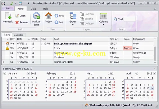 Desktop-Reminder Pro 2.132的图片1