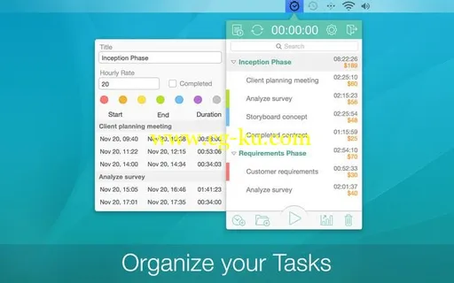 Chrono Plus – Time Tracker 1.4 macOS的图片1