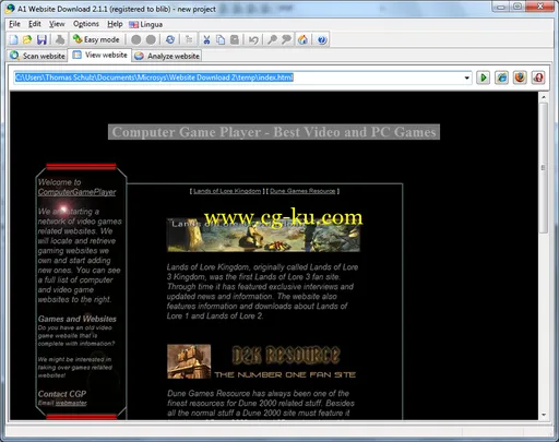 A1 Website Downloader Pro 9.2.0 Multilingual的图片1