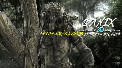 Cubebrush – Predator 3D printable Ready的图片1