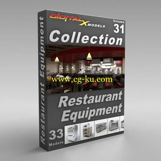 DigitalXModels – 3D Model Collection – Volume 31: RESTAURANT EQUIPMENT的图片1