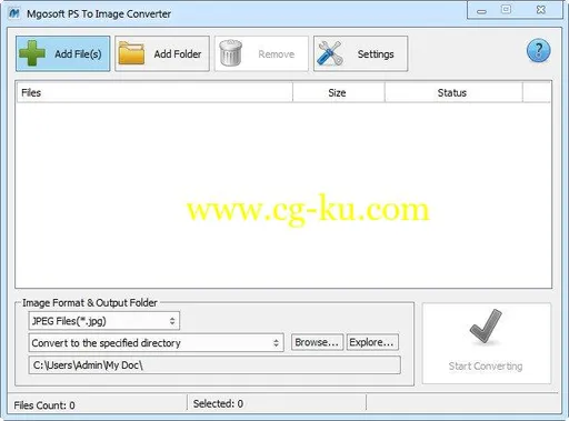 Mgosoft PS To Image Converter 8.8.5的图片1