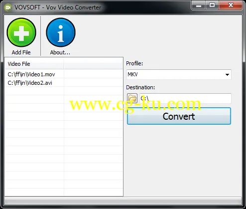 VovSoft VoV Video Converter 1.6的图片1