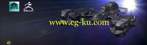 3DMotive – SciFi Ship Series in Maya Volume 2的图片1