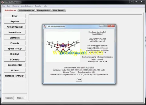 The Cambridge Structural Database (CSD) 2018.3 Win/Mac/Linux的图片2
