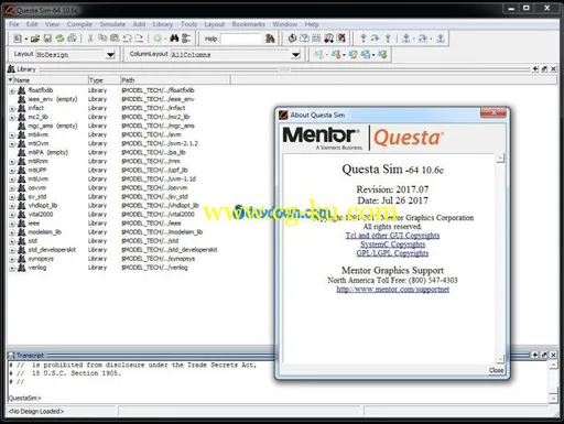 Mentor Graphics QuestaSim 10.6c的图片3