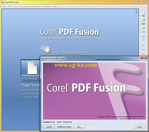 Corel PDF Fusion 1.14 Build 15.09.2014的图片2