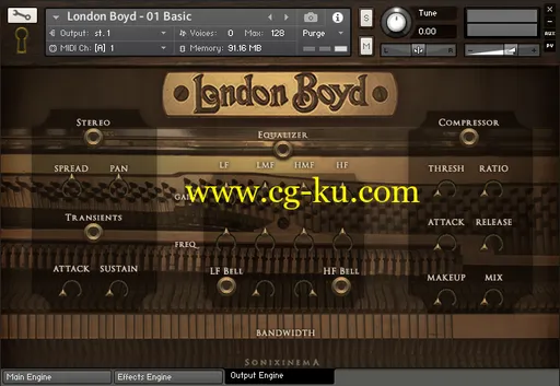 Sonixinema London Boyd 1920s Upright For NATiVE iNSTRUMENTS KONTAKT-DISCOVER的图片1