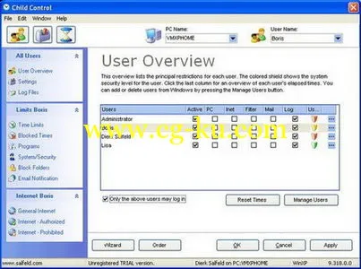 Salfeld Child Control 2013 13.558 儿童网络使用控制软件的图片1