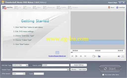 ThunderSoft Movie DVD Maker 7.0.0的图片1