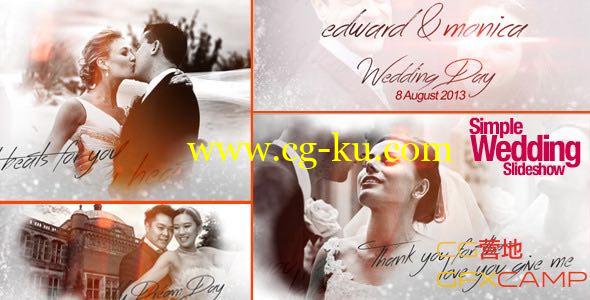 AE模板－典雅简洁浪漫婚礼 VideoHive Simple Wedding Slideshow的图片1
