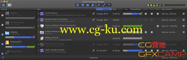 FCPX资源库管理插件 Final Cut Library Manager 2.60的图片1