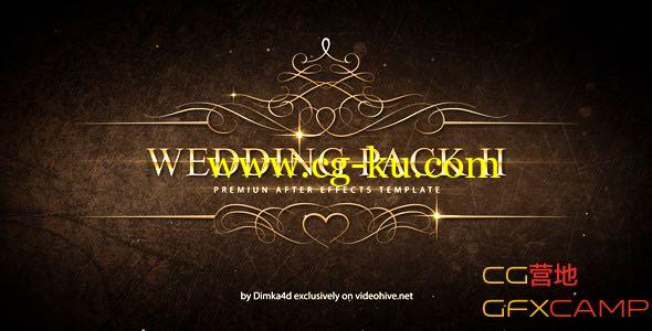 AE模板－金色红心婚礼 Videohive – Wedding Pack II的图片1