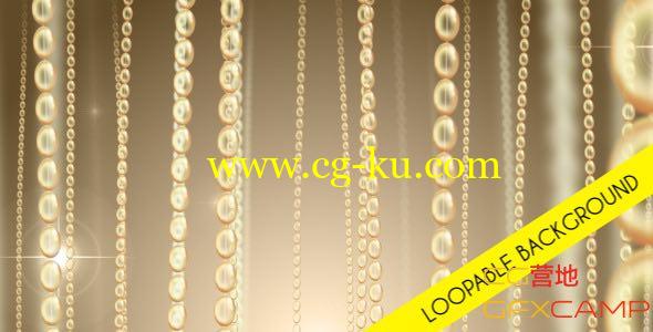 金色珠帘钻石帘幕大屏幕视频素材 Videohive – Ceremony Background的图片1