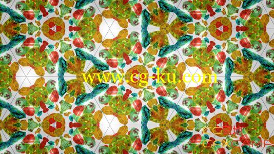 VideoHive斑斓宝石万花筒大屏幕视频素材 Amazing Kaleidoscope的图片1