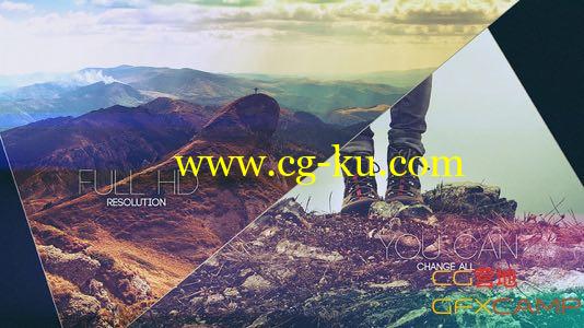 AE模板－小清新旅游复古分割图片展示 Videohive Elegant Intro or Photo Opener的图片1