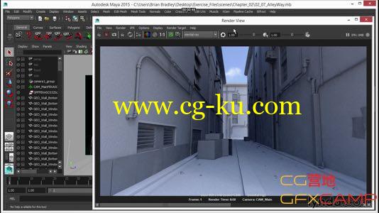 Maya Mental Ray渲染器全面基础教程 Lynda Up and Running with mental ray in Maya的图片1