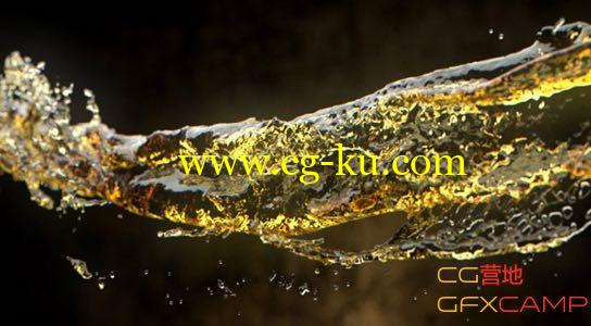 水流体路径动画模拟教程 RealFlow DSpline Tutorial的图片1
