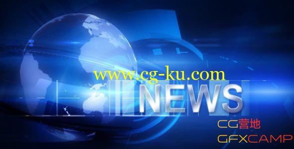 抽象地球背景新闻联播 VideoHive Broadcast Design – News Package的图片1