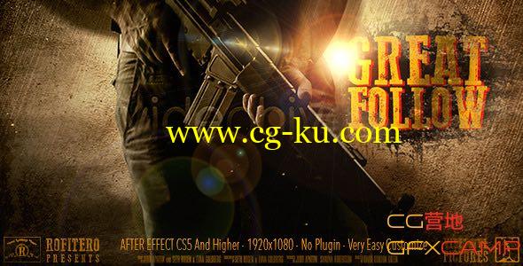 AE模板－动作电影复古展示 VideoHive Great Follow的图片1