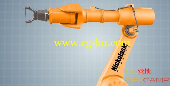 AE模板－机器人机械手臂 VideoHive Industrial Robot的图片1