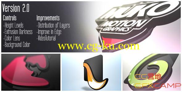 AE模板－3D立体Logo展示 VideoHive Logo 3D Levels的图片1