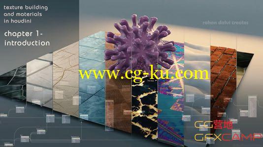 Houdini材质教程 Texture building in Houdini by Rohan Dalvi的图片1