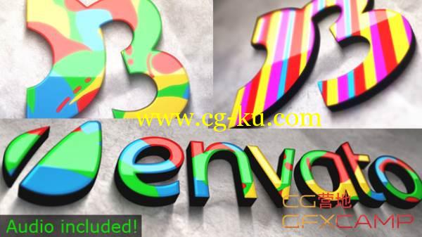 AE模板-卡通彩色儿童三维文字Logo填充展示 VideoHive All Mixed up的图片1